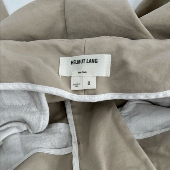 Helmut Lang Long Pants Slim Straight Leg Khaki Beige Tan Stretch 38” Inseam 8 - Picture 4 of 6